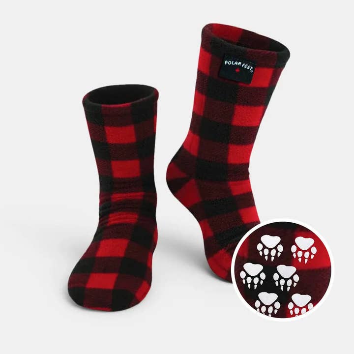 Polar Feet Fleece Socks - Lumberjack for wholesale by Polar Feet Ltd