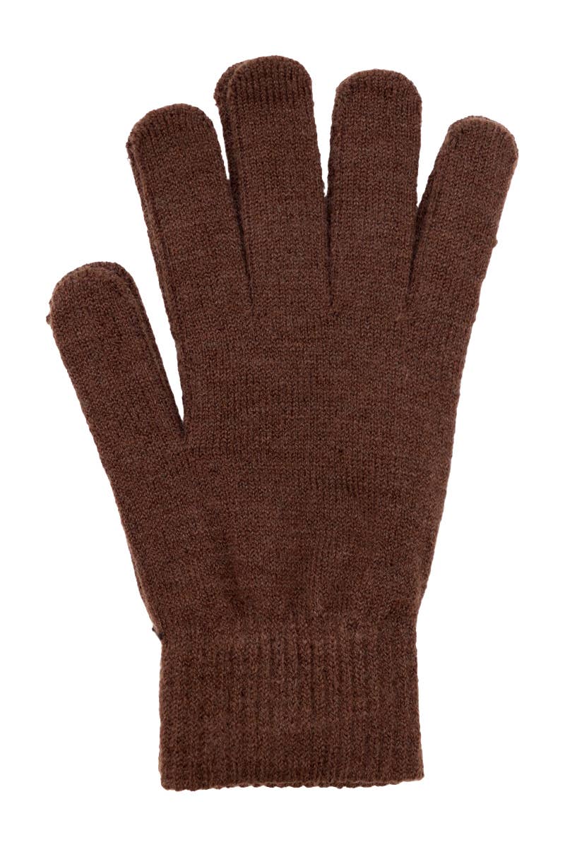 Cap Zone - Vente Gants – unisexe - Gants d'hiver tricotés neutres foncés pour adultes7