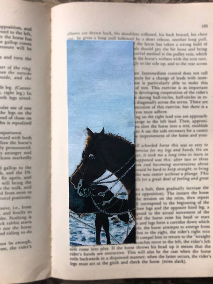 Cowboying- Printed bookmark for wholesale by Karmin Burton Art