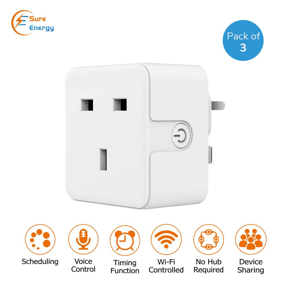 ENER-J – wholesale Power adapter – Smart WiFi Plug 13A with Alexa & Google Home, Timer6