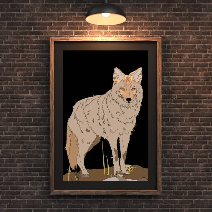 Coyote voor wholesale door Artwork by Sophia