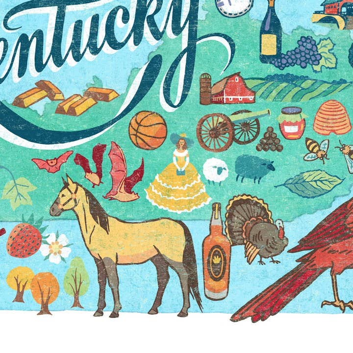 Anagram Press - Wholesale Art Print - Kentucky Print3