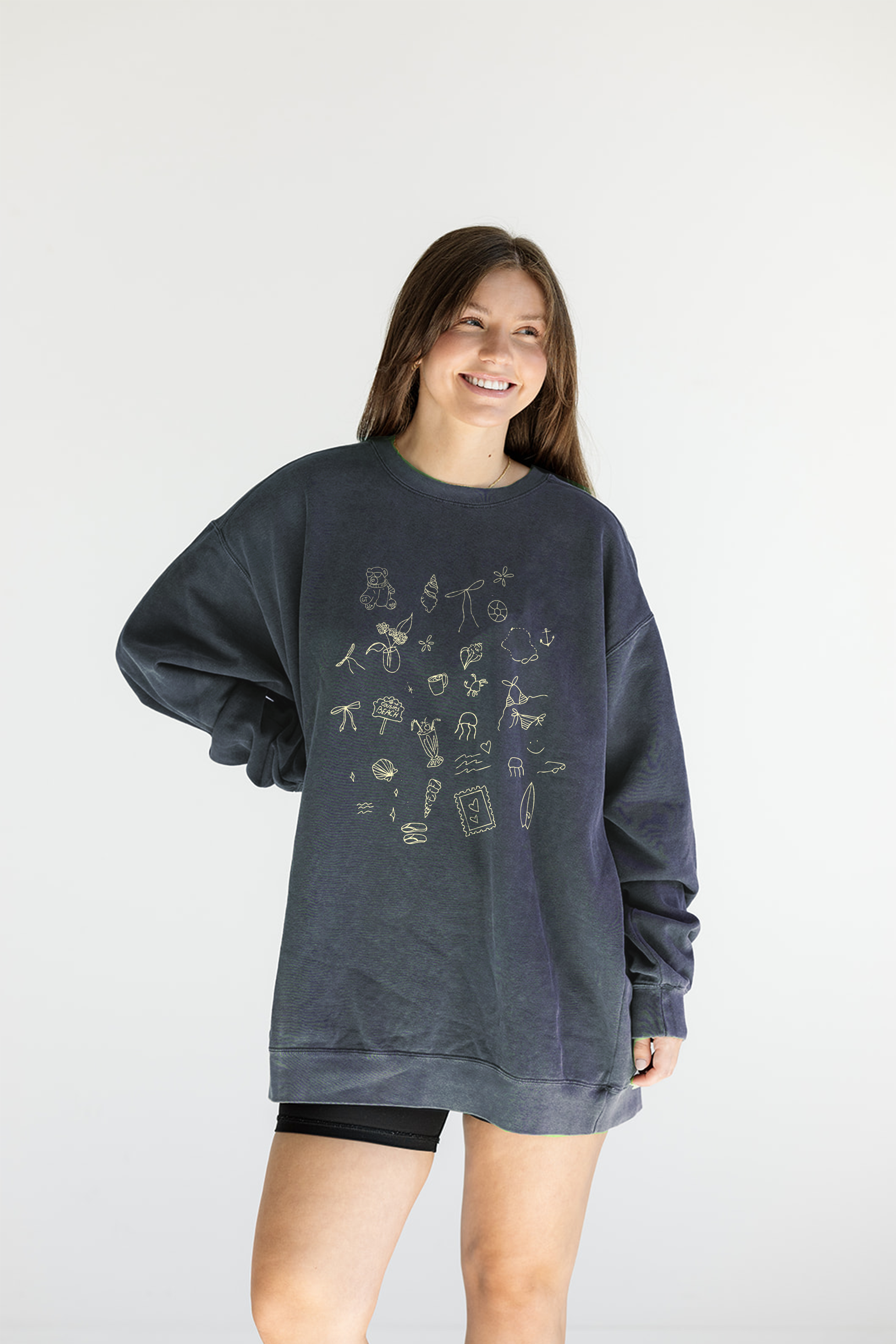 Girl Tribe Co – wholesale Graphic sweatshirt – Women’s – TSITP Icons Sweatshirt - The Summer I Turned Pretty1