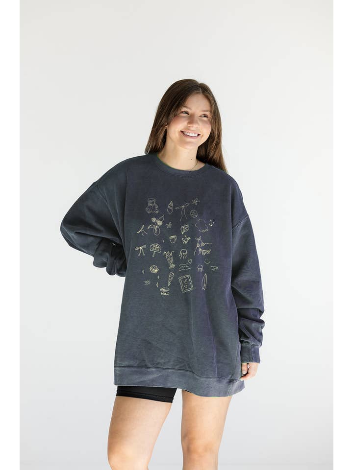 Girl Tribe Co - Wholesale Graphic Sweatshirt - Women's - TSITP Icons Sweatshirt - The Summer I Turned Pretty1