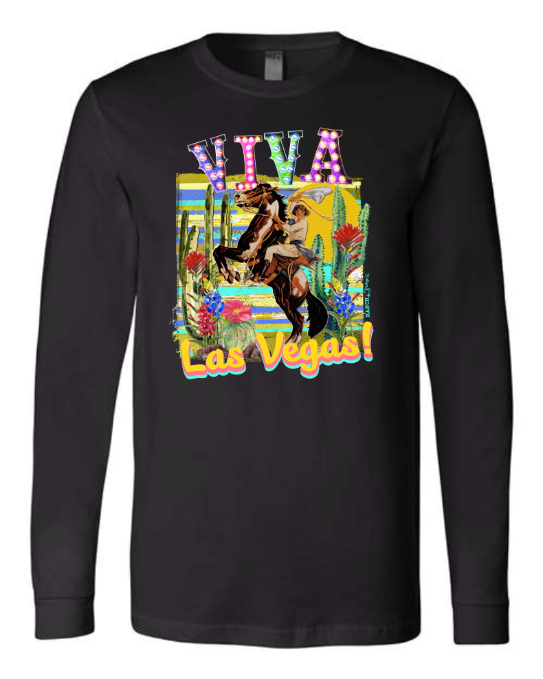 Ranch Swag - Wholesale T-Shirt (Graphic) - Women's - Viva Las Vegas Cowgirl Graphic T-Shirt2