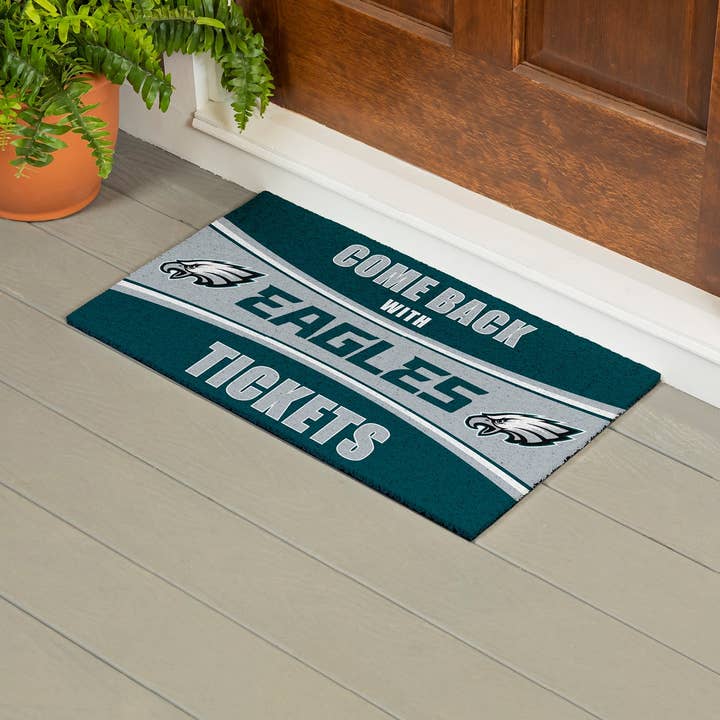 28" x 16" PVC Trapper Mat, Come Back with Tickets, Philadelp for wholesale by Evergreen Enterprises