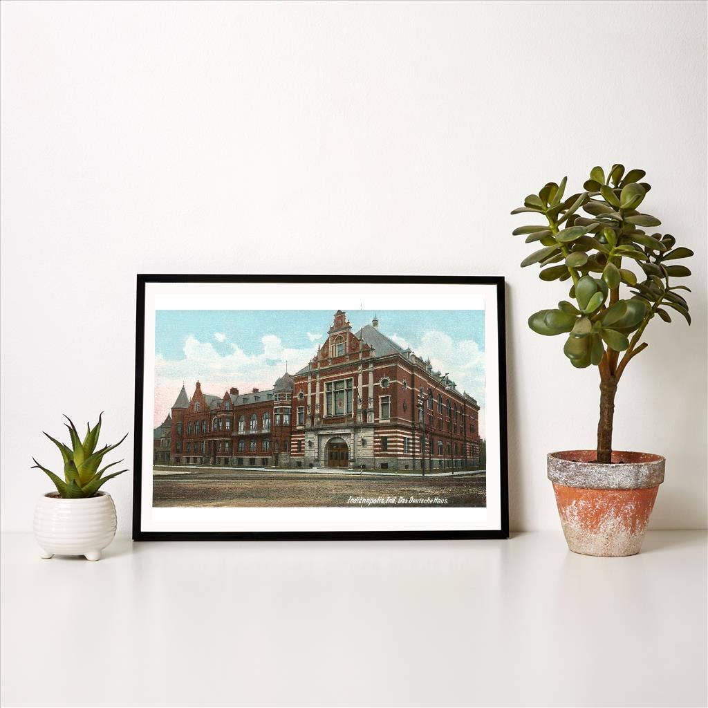 Found Image Press - Vente Affiche d'art - Impression d'art IN-113 Deutsche Haus, Indianapolis1