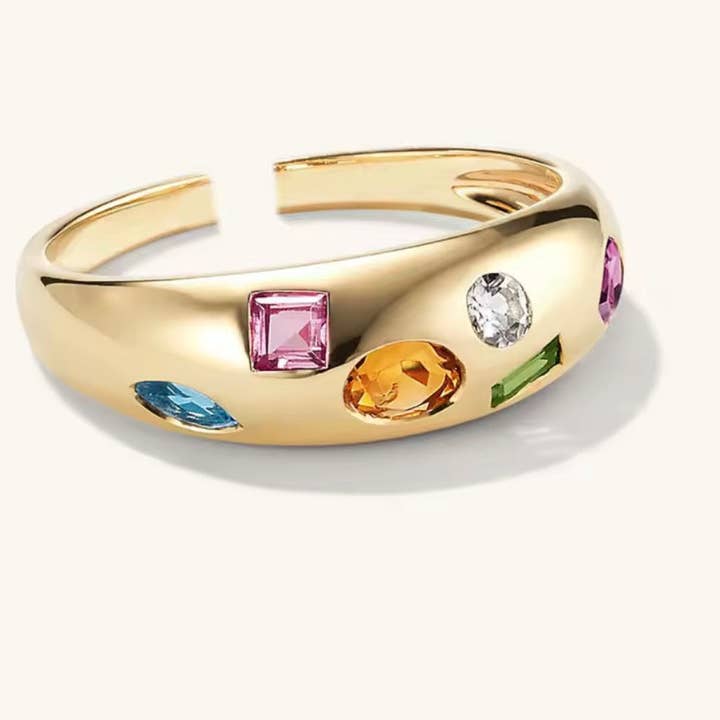Anel de Cores de Confetti por atacado de Sophie Mo’s Jewelry