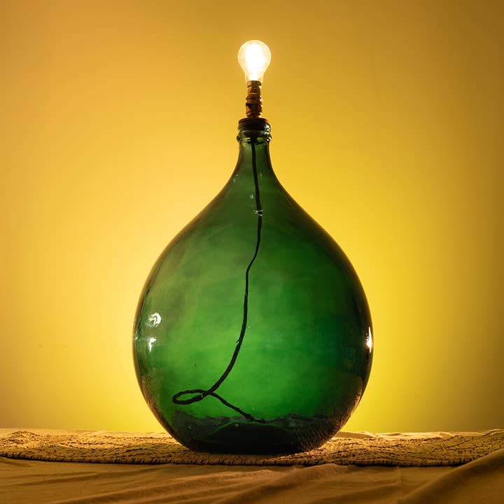 Jarapa - Wholesale Accent/Desk Lamp - Garrafa Recycled Glass Lamp 62cm9