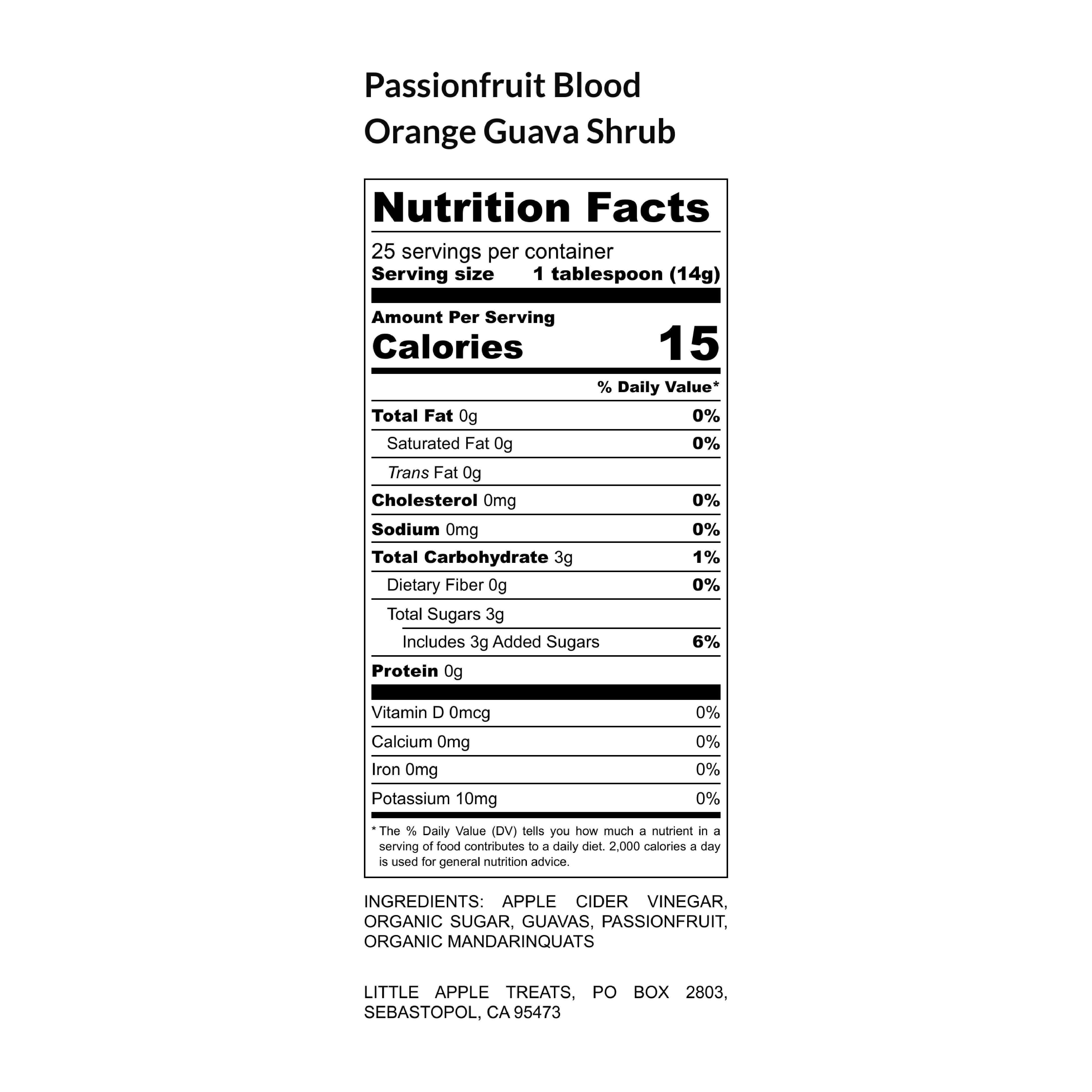 Little Apple Treats - Vendita all'ingrosso Aperitivo/Cocktail analcolico - Frutto della passione, arancia rossa, arbusto di guava, con frutta fresca!6