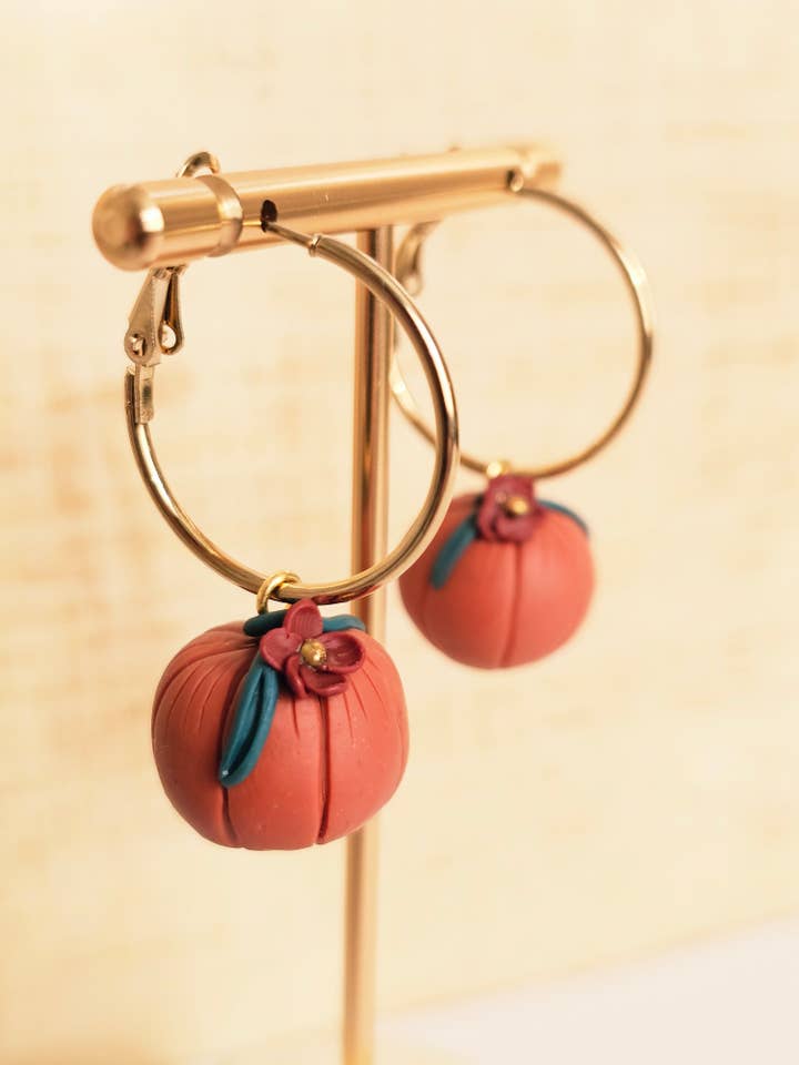 Aros de abóbora por atacado de Hulya Accessories Co