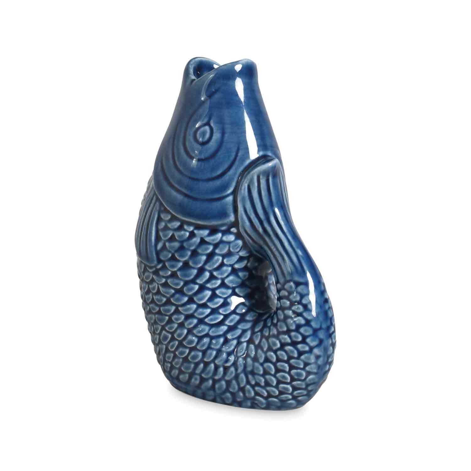 Blue PM ceramic vase L8.2 D5 H12cm for wholesale on Faire1