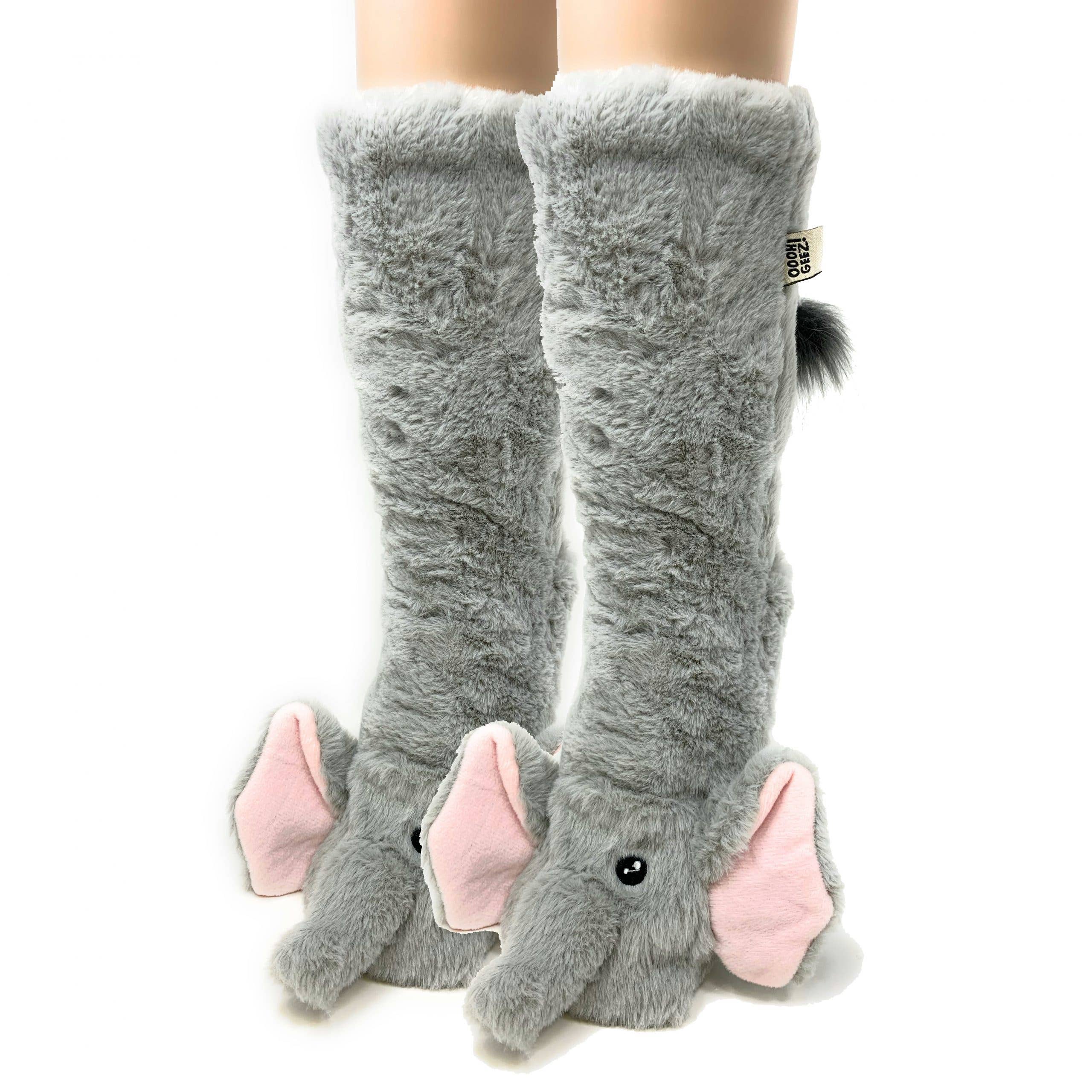 Oooh Yeah/Sock It Up/Oooh Geez Slippers - Wholesale Slippers - Women's - My Elephant | Women's Animal Fluffy House Slippers2