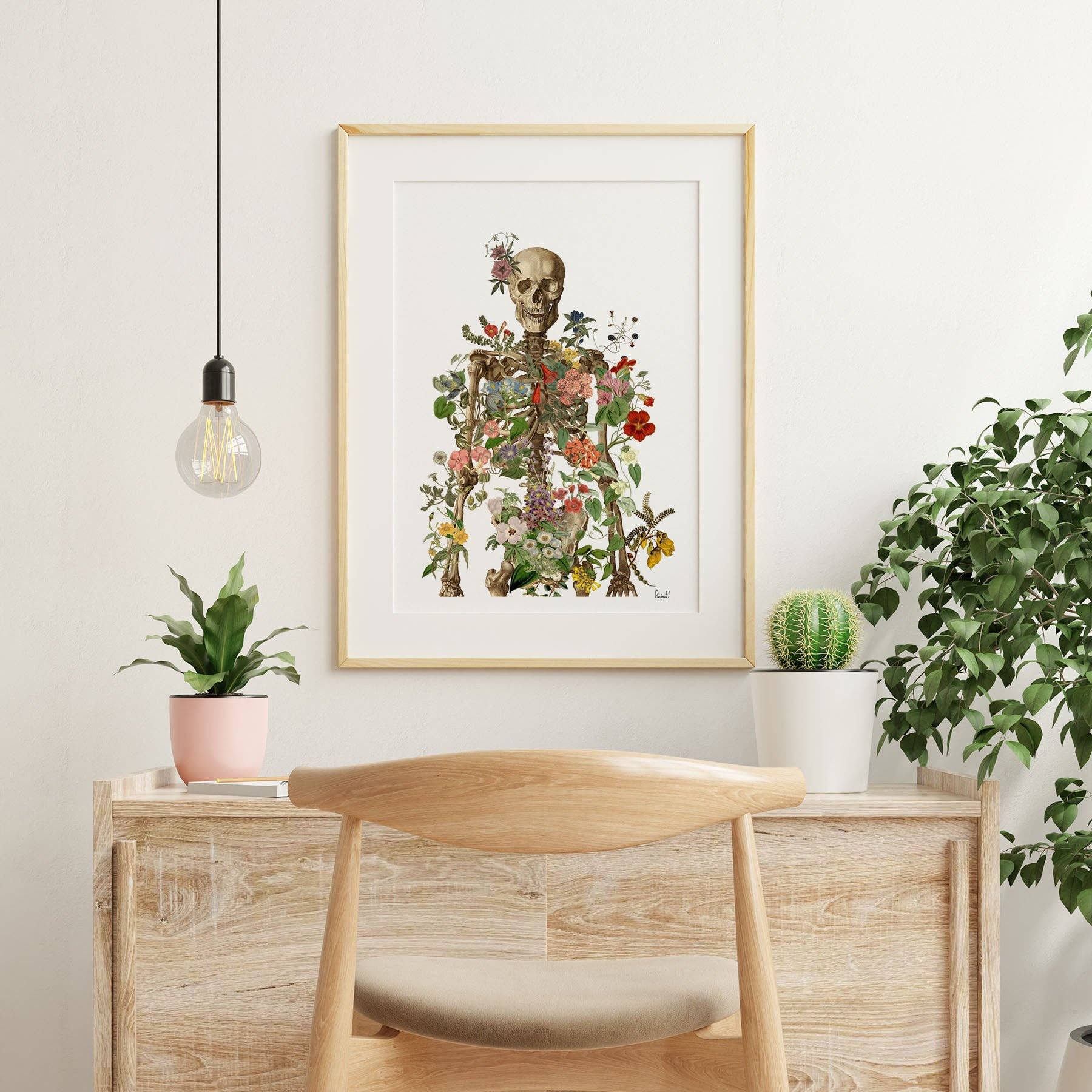 PRRINT! - Wholesale  - Human Skeleton Full of nature Print1