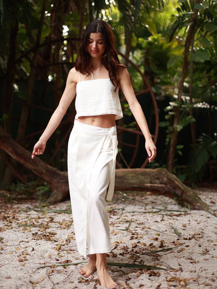 ANTIGUA VIT CECILE LÅNG KJOL för wholesale av Salty Weekend