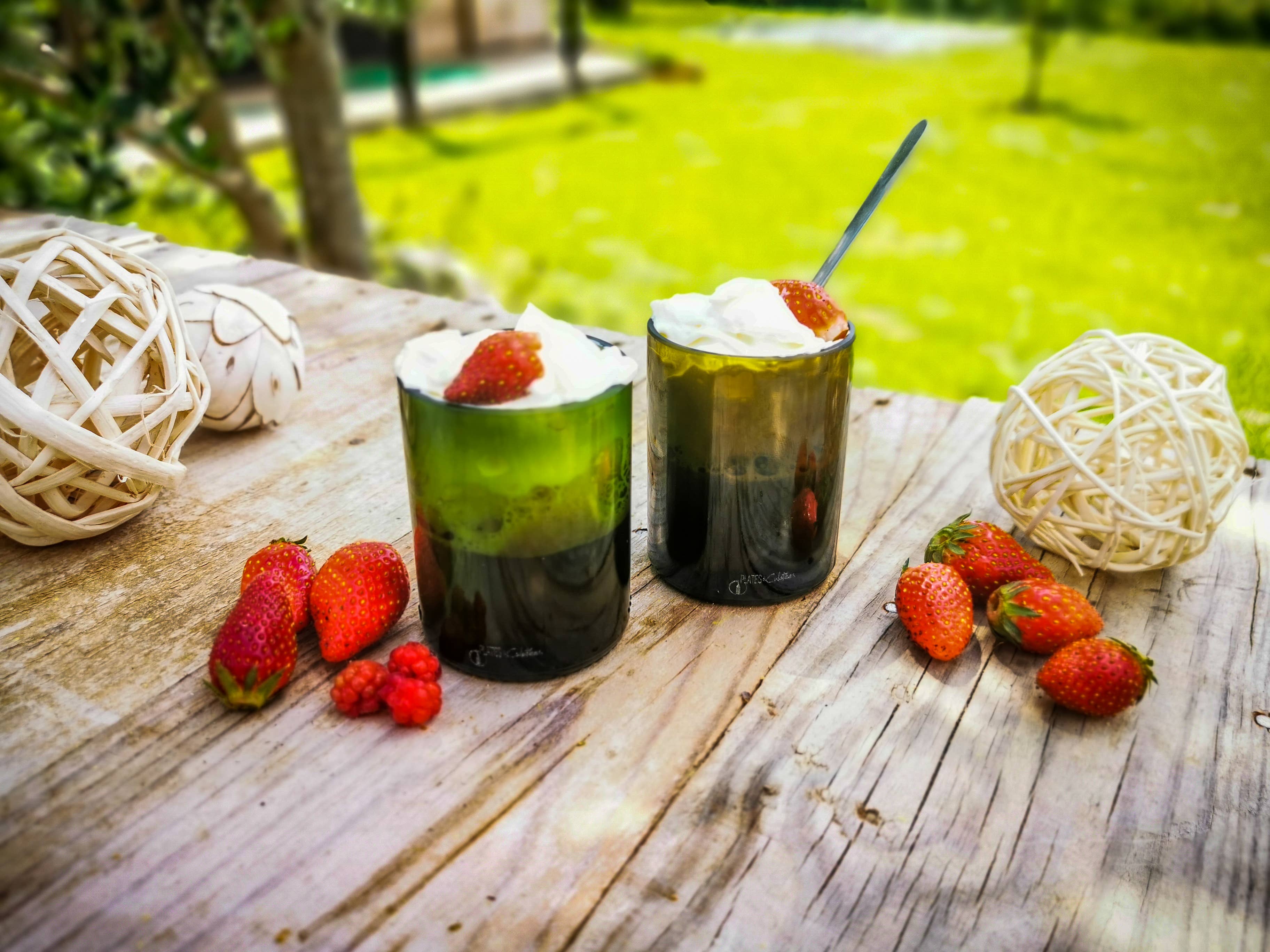 PLATES & Culotées - Vente Verre/tasse - TASSES VERRINES Culotées vertes11