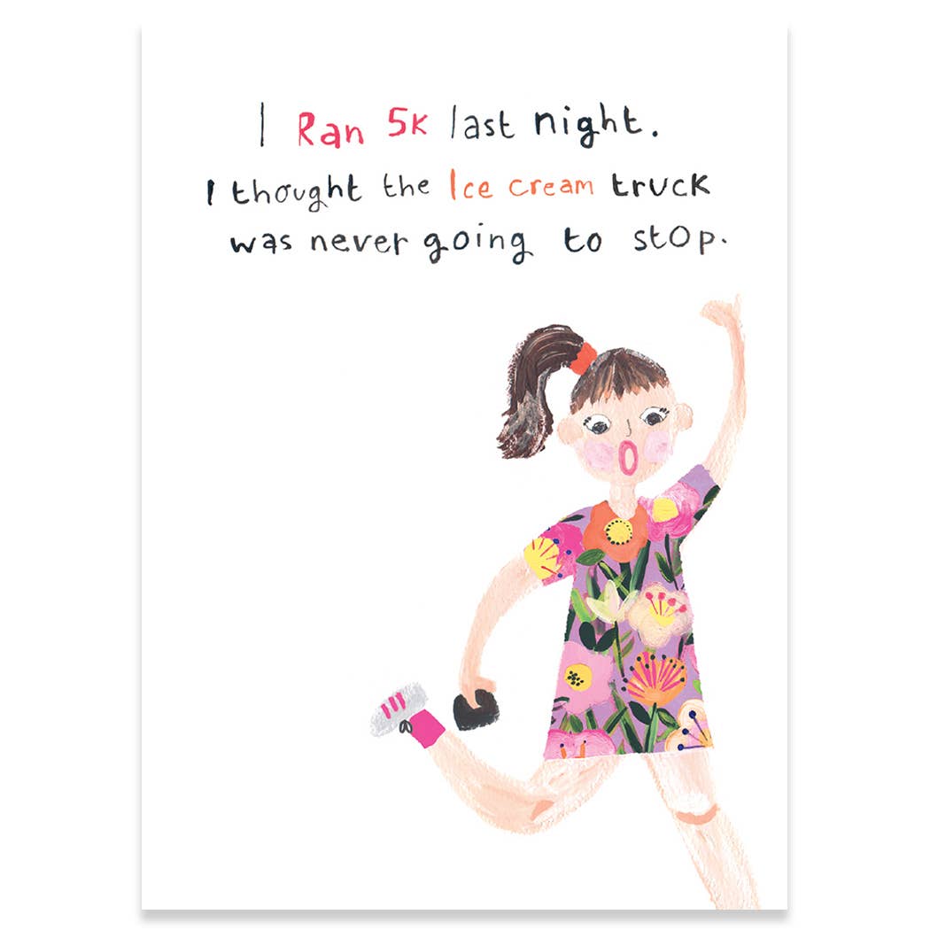 Calypso Cards LLC - Vente Carte de vœux classique - CARTE D'ANNIVERSAIRE CAMION DE GLACE 4,5 x 6,25"0