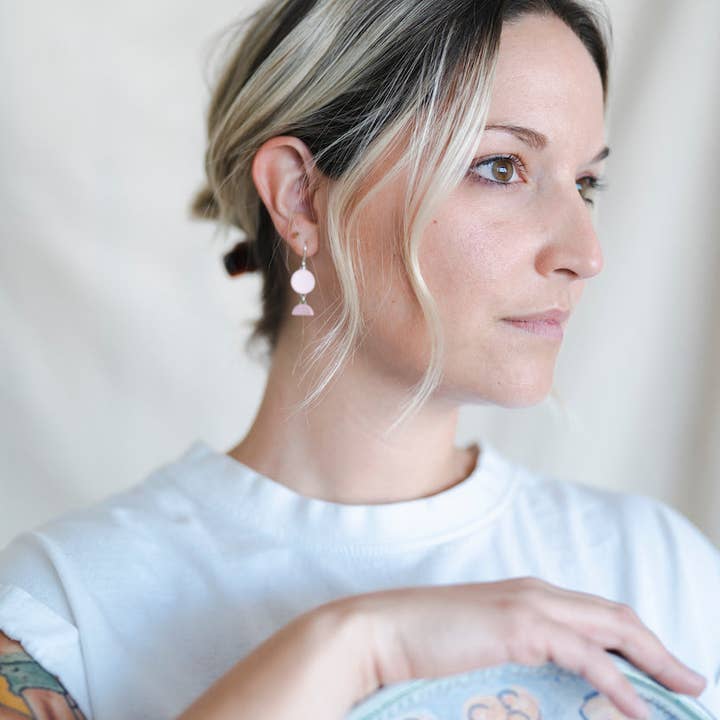Clay by Shay - Wholesale Dangle Earrings - Kolbies | Blush