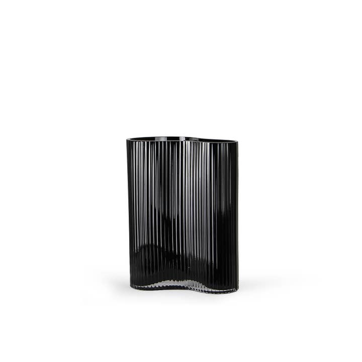 Galore Home - Wholesale Vase - 10" &14" Wavy Ribbed Designer Vase