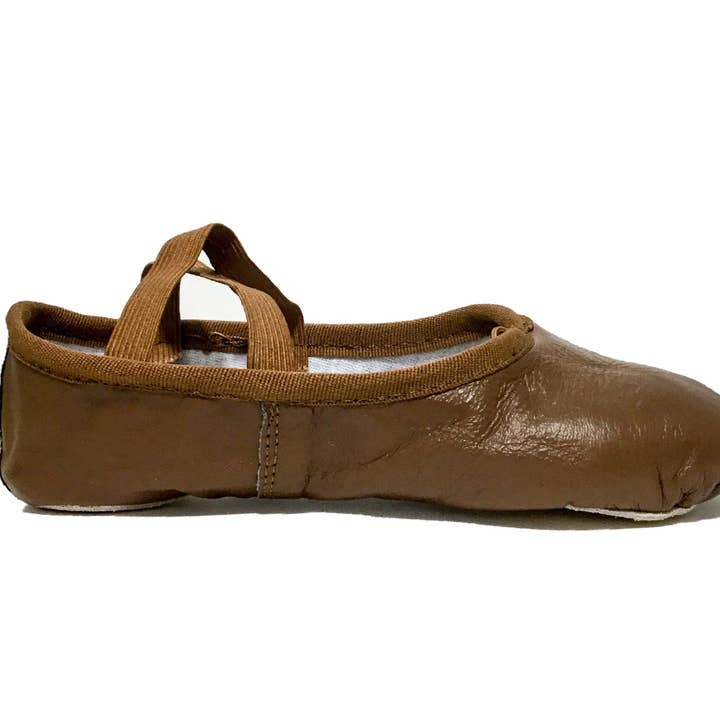 Full Sole Leather Ballet Shoe - Brazen Brown - Aspire II for wholesale by Blendz Apparel