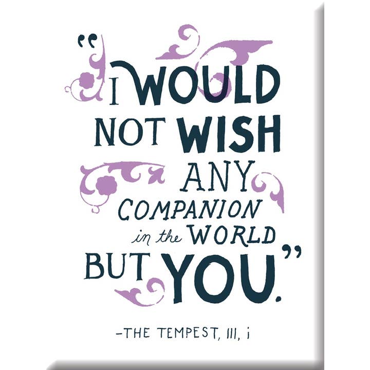 Shakespeare - Companion Hard Magnet for wholesale by Nelson Line