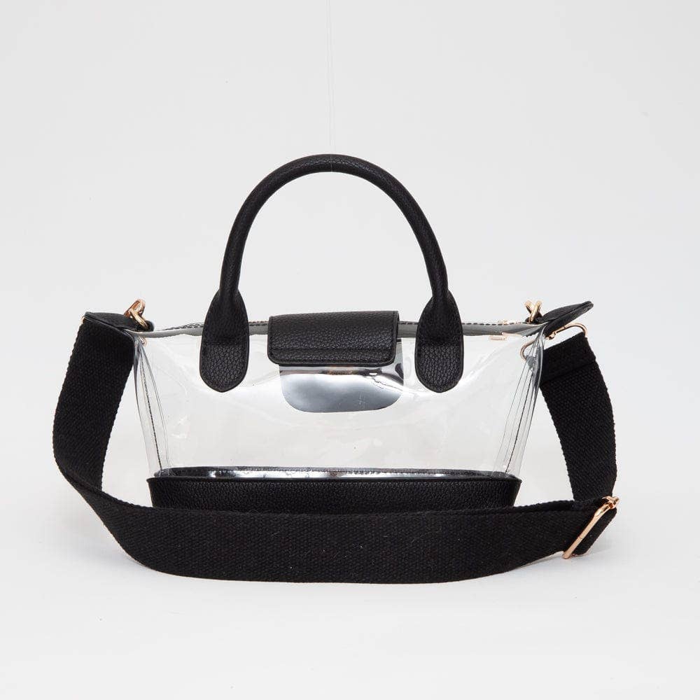 MiMi Wholesale - Vente Sacoche – femme - TG10701 Stella Mini Sac à Main/Bandoulière Transparent13