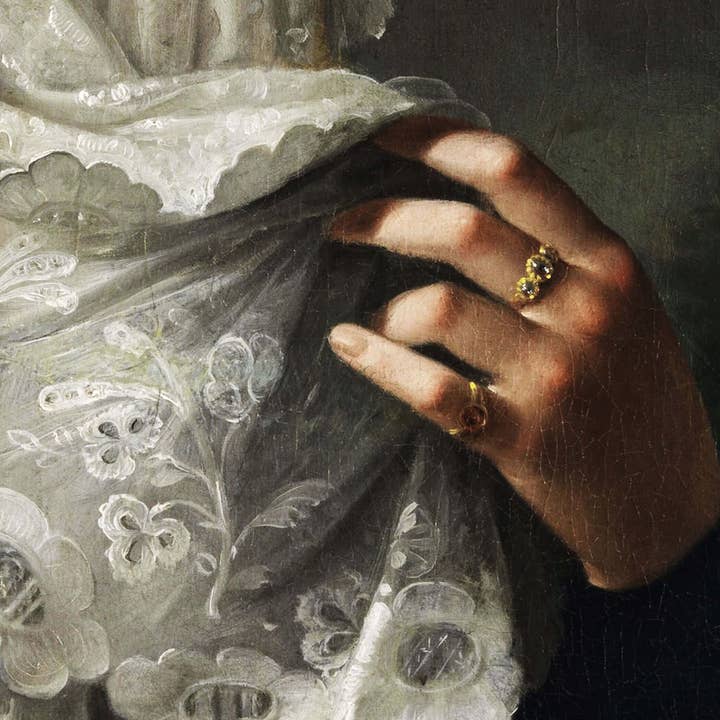 Modern Antique Prints - Wholesale Art Print - Lace Veil – Victorian Portrait Poster3