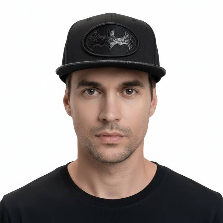 DC Comics Batman Cap - Leather Symbol for wholesale by COTTON DIVISION