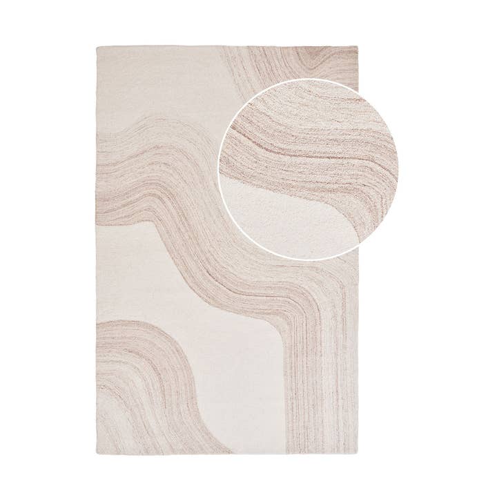 Surat - Rug. hand tufted. light brown/ivory 160x230 cm for wholesale by House Nordic