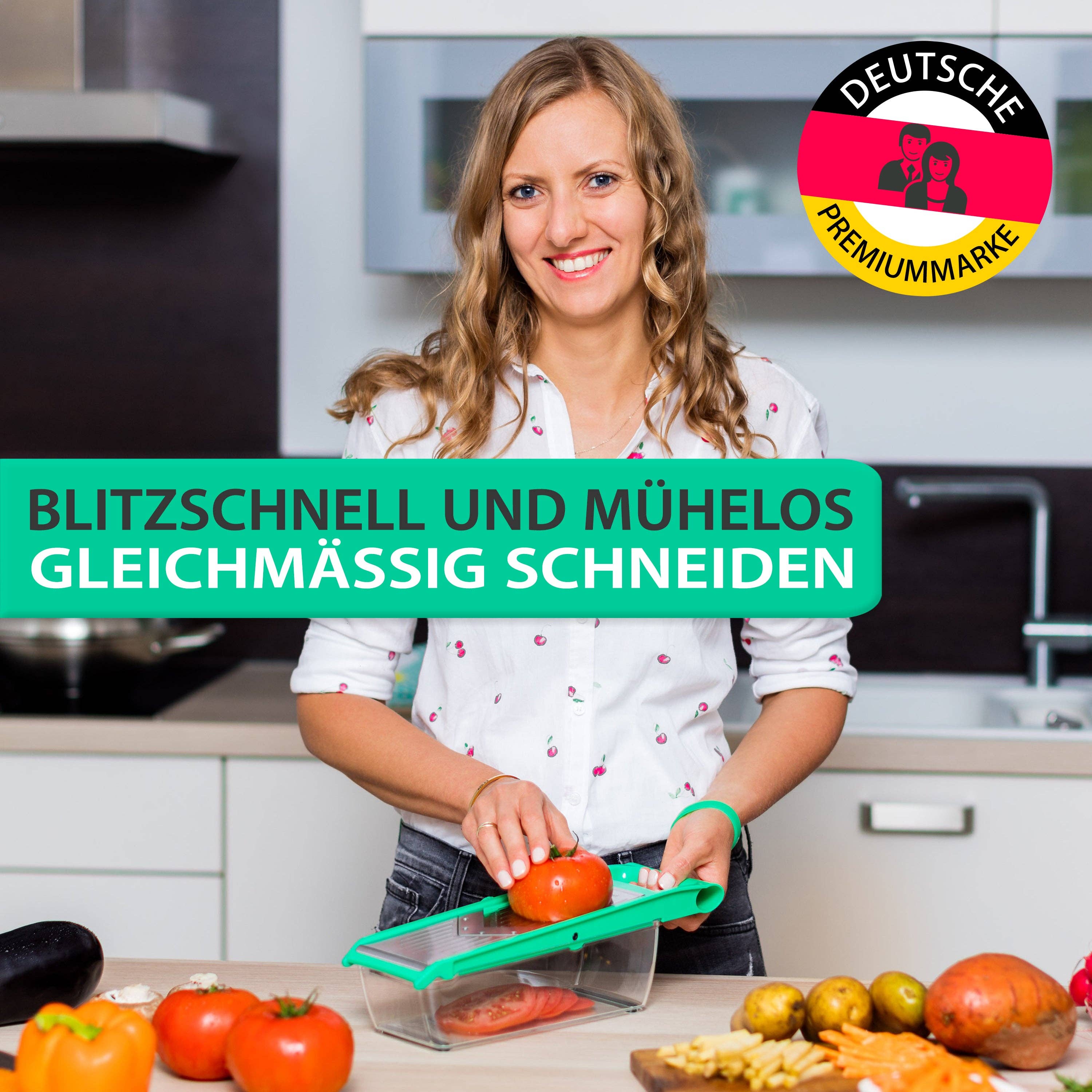 freegreen® - Vendita all'ingrosso Utensile/attrezzo da cucina - Affettatrice per verdure multifunzione freegreen®3