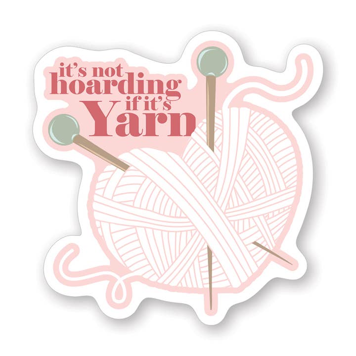 Hoarding Yarn Heart - Stickers for wholesale by Sincere Surroundings