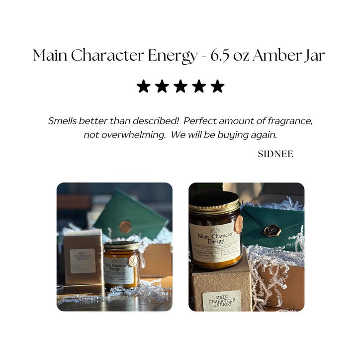 Haus II Home, LLC - Wholesale Jar/Filled Candle - Hand-Poured Candle - Main Character3