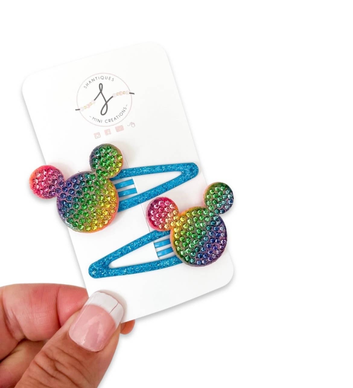 Shantiques Mini Creations - Venta al por mayor Pinzas para el pelo - Niños - Conjuntos completos de Snap Clip - Diversión primaveral3