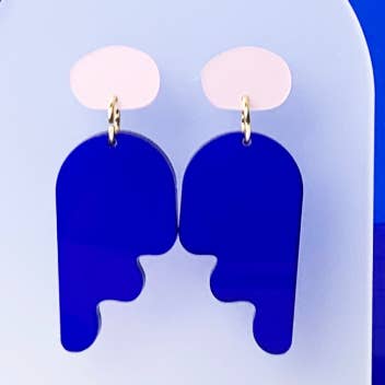 Oorbellen van gerecycled plastic DROPS voor wholesale door mimimono