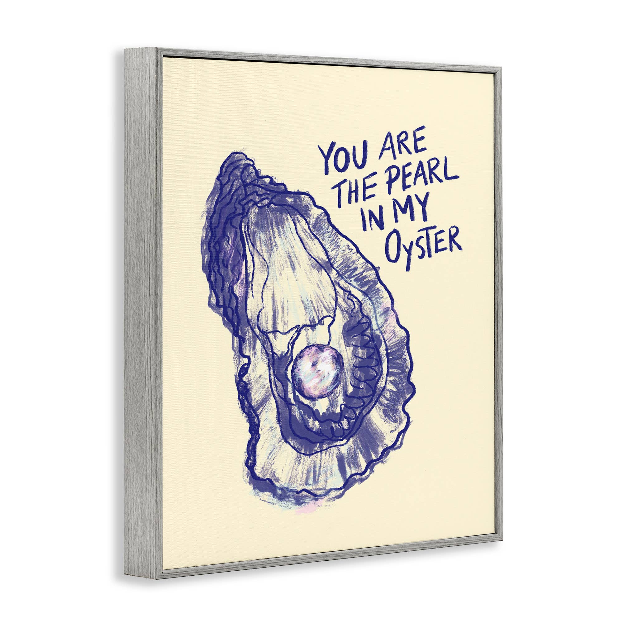 Stupell Industries - Venta al por mayor Cartel de pared - Arte de Pared enmarcado - Perla en mi Ostra14
