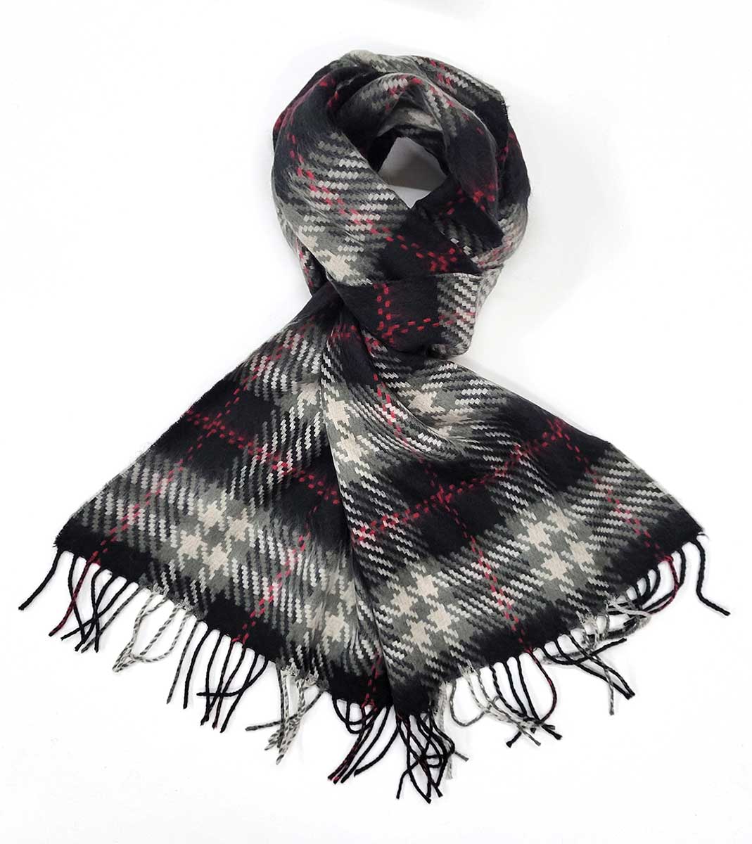 SERENITA - Wholesale Scarf - Unisex - Cashmere Feel Scarf Soft Warm Unisex Tartan Made in Korea12