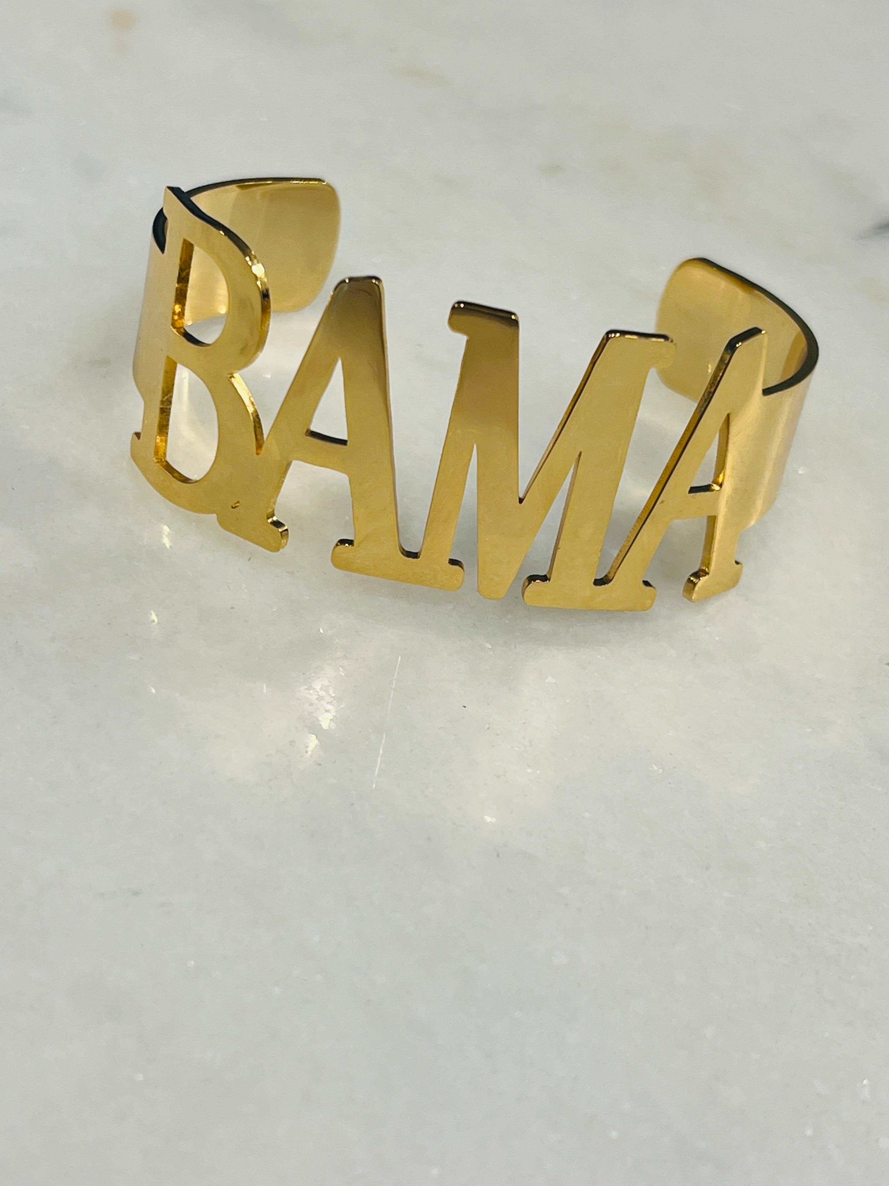 Steele Sloan Designs - Wholesale Cuff Bracelet - NEW! BAMA Bangle Bracelets Tarnish Resistant All Caps -1