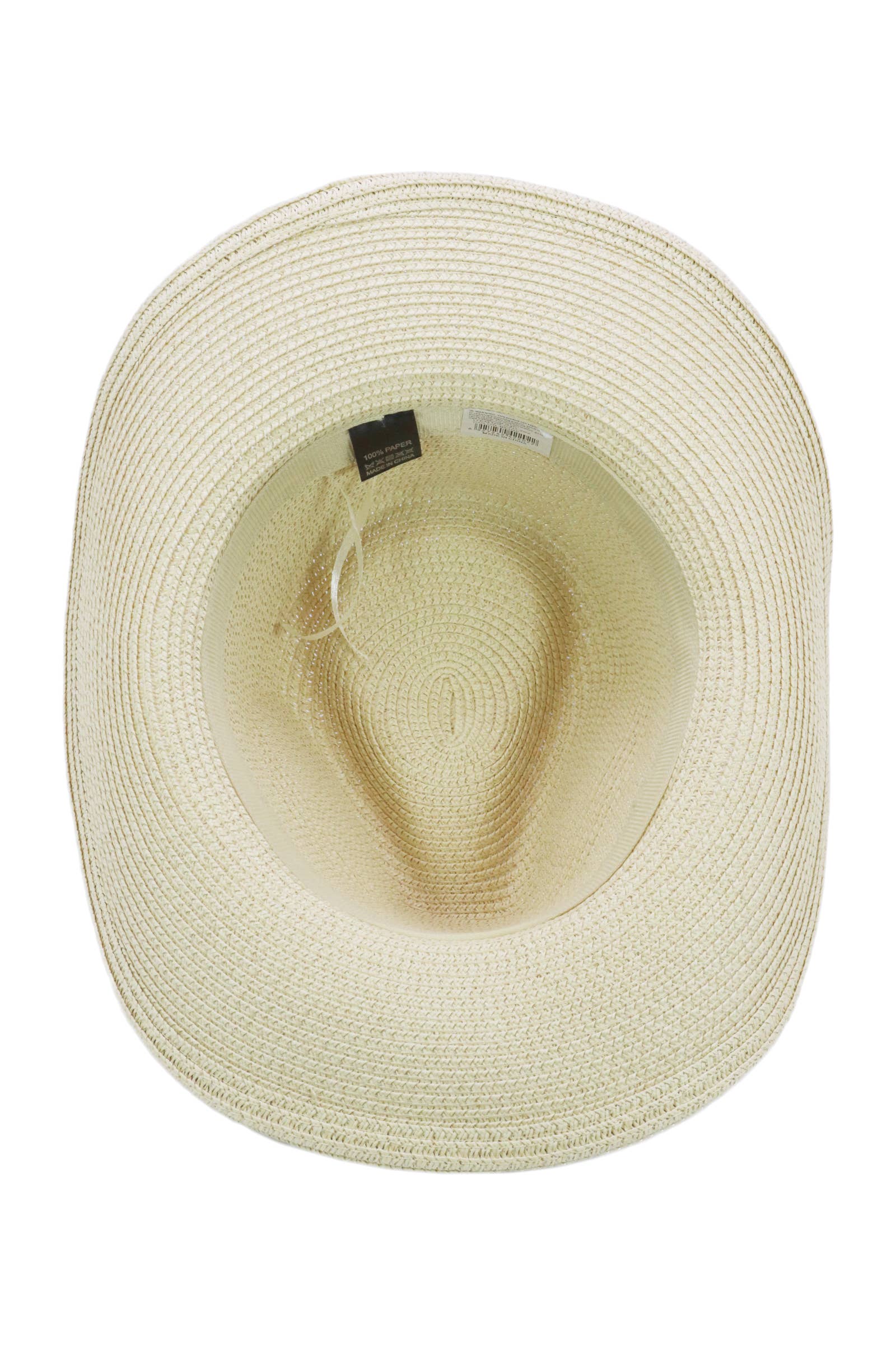 Cap Zone - Wholesale Straw Hat - Women's - Coastal Stitch Braided Belt Paper Straw Cowboy Hat3