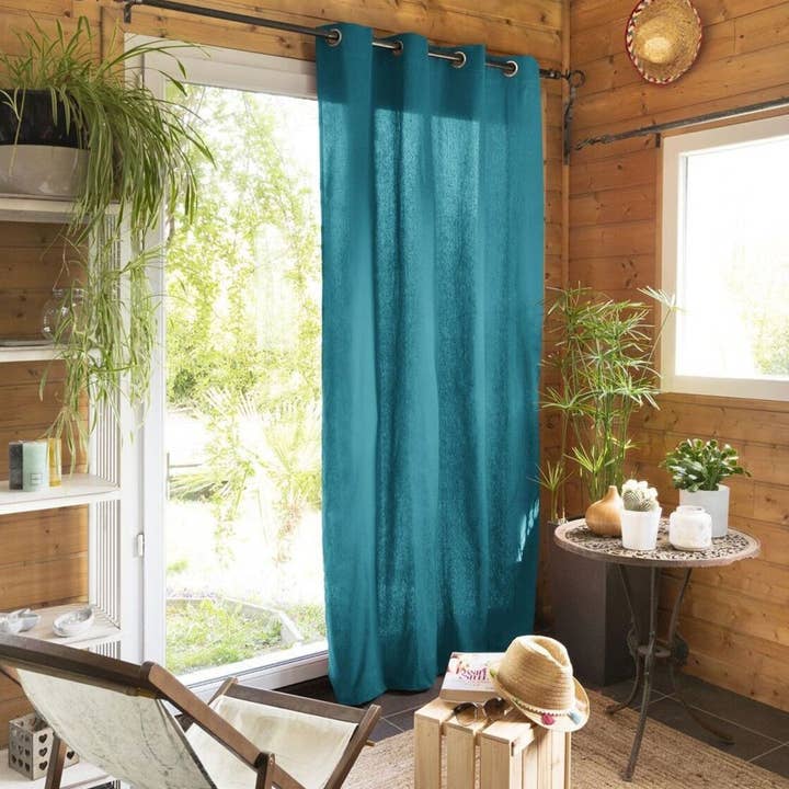 Cortina 140x260 cm Algodón Pavo Real para venta al por mayor de Housse De Rêve