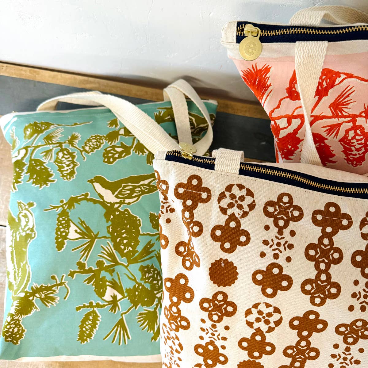 Erin Flett - Wholesale Tote Bag - Women's - Pine Cone Tree Carry All Tote Bag2