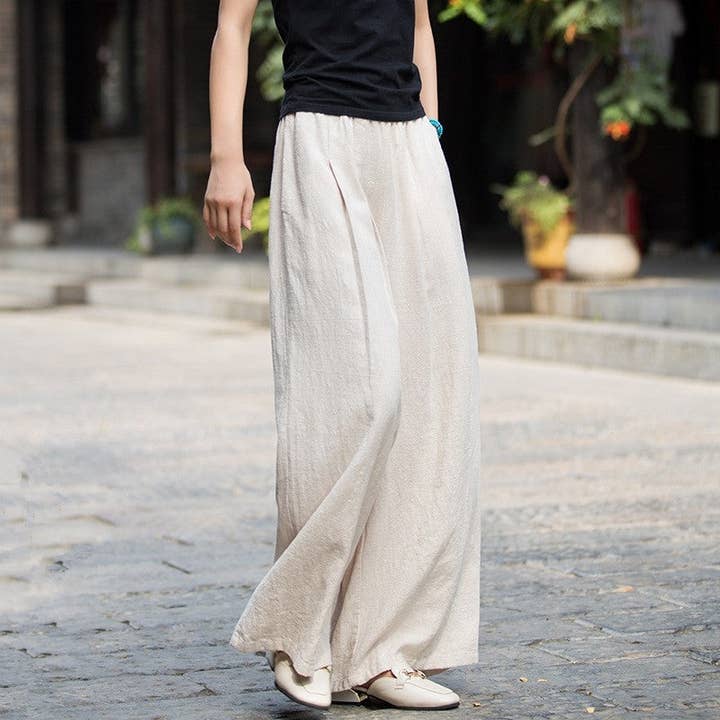 UZ Wholesale Store - Wholesale Pants - Women's - Solid Color Loose Wide Leg Pants7