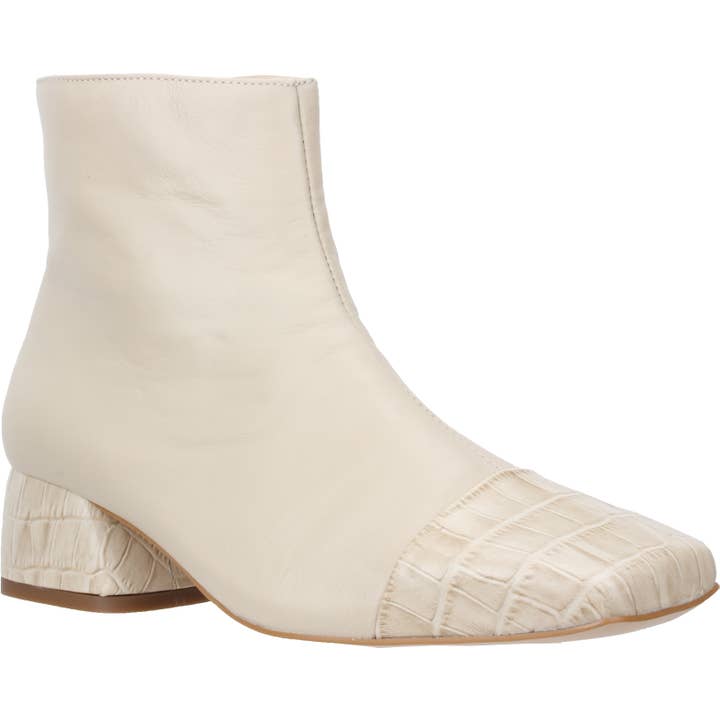 Bruno Menegatti - Wholesale Booties - Women's - *ALMOST GONE* Leather Bootie Vanilla 56196