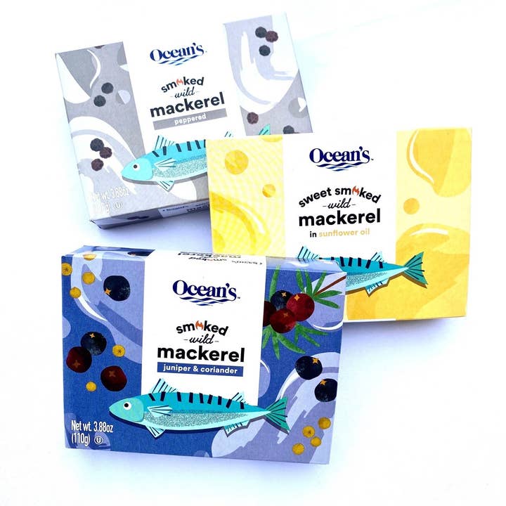 Matiz - Wholesale Tinned Fish - Ocean's Wild Hot Smoked Mackerel - 3.9 oz