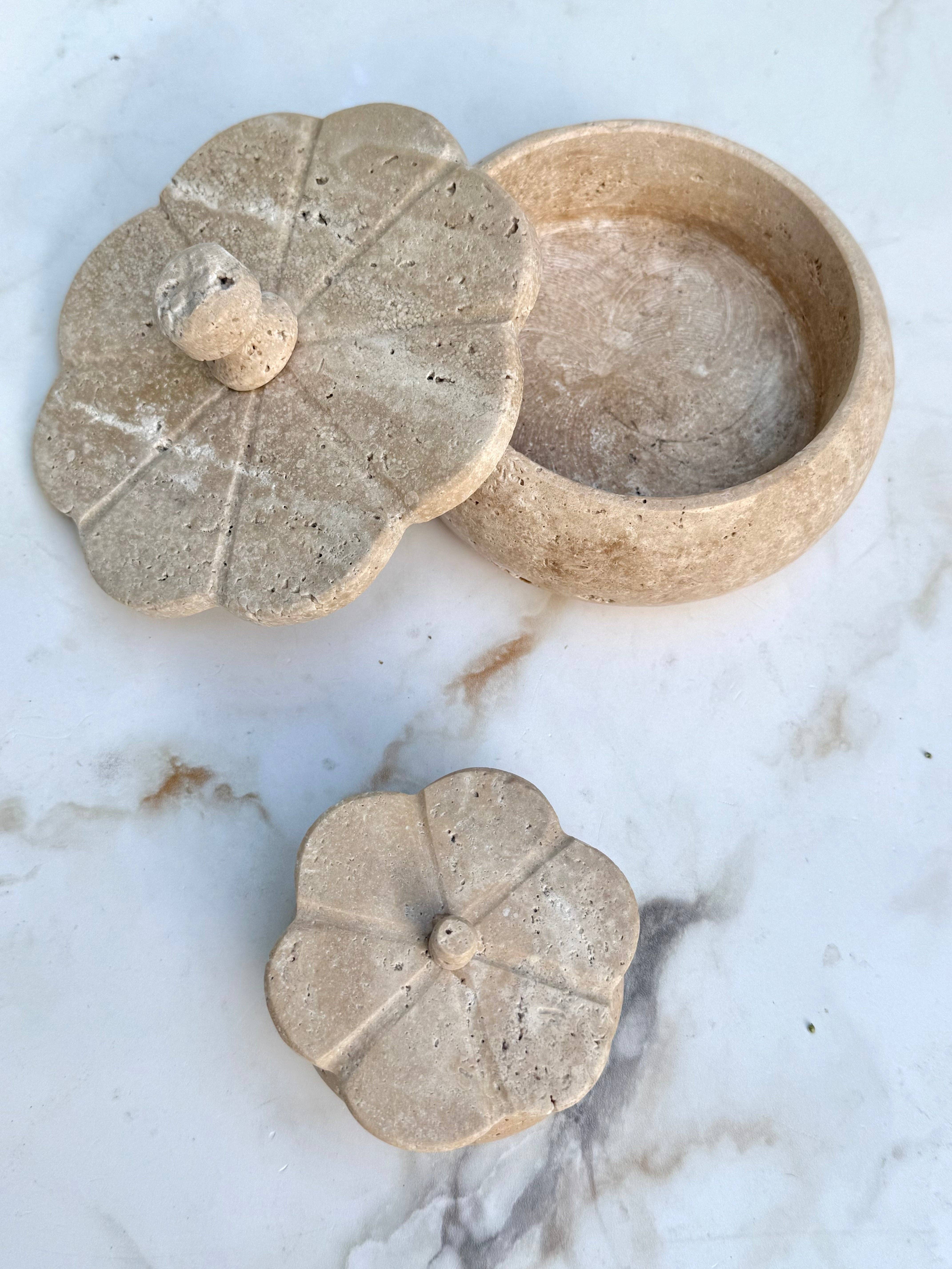 Villa Lua Home - Wholesale Decorative Box - Beige Travertine Trinket Box2