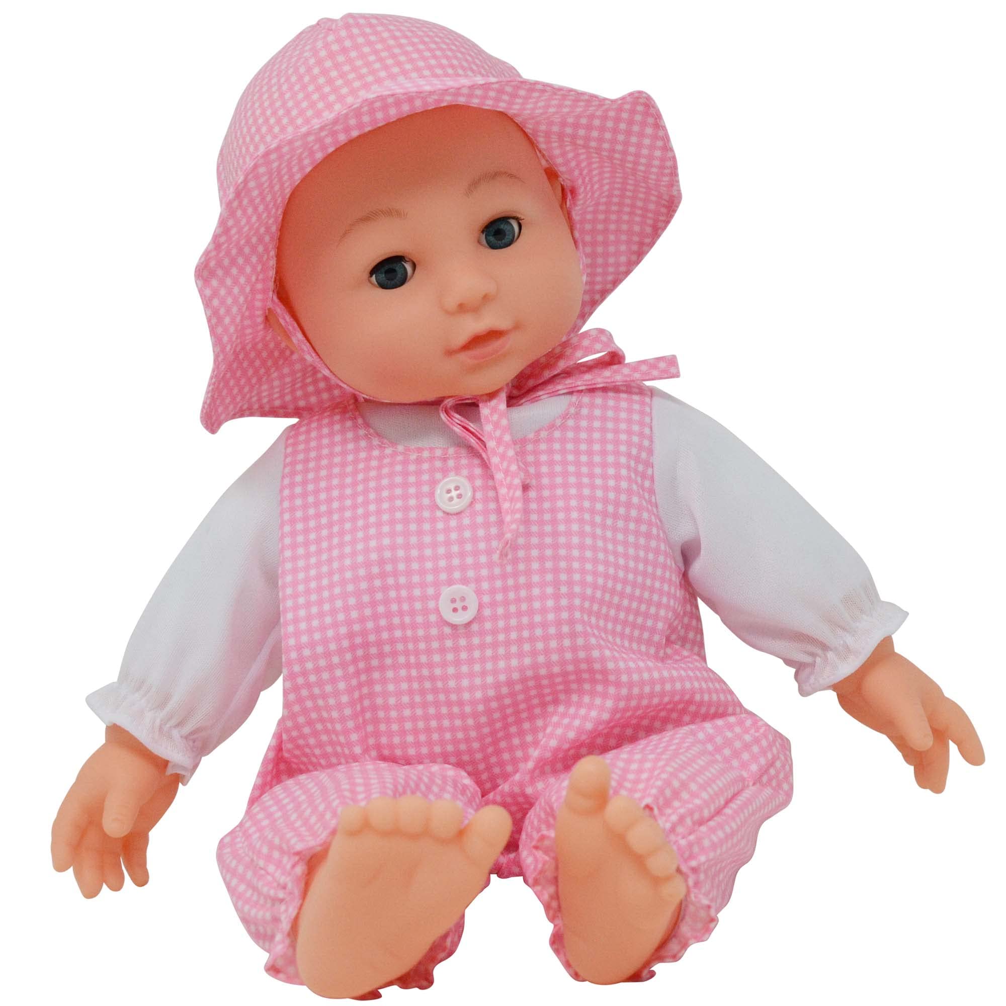 The New York Doll Collection - Wholesale Doll - Kids - 16" Realistic Baby Doll Plush Body Gingham Print - Girl, Boy7