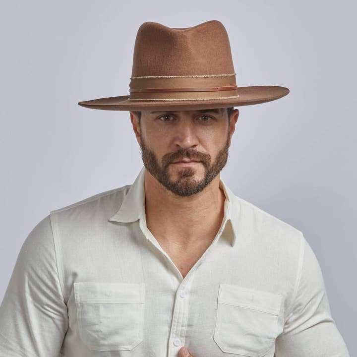 American Hat Makers - Wholesale Fedora - Unisex - Australian Wool Pinch Front Hat - Style Jawa