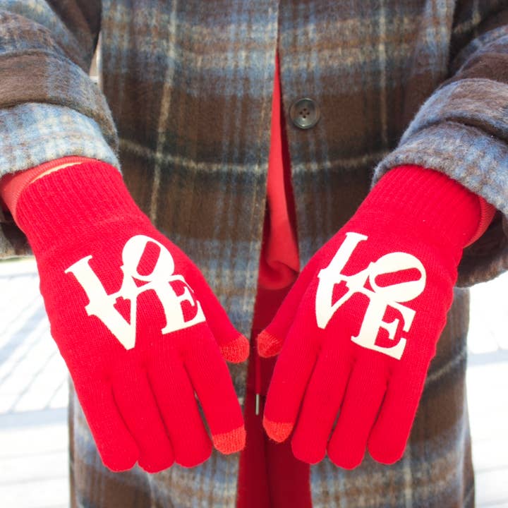 Dainty Studios - Wholesale Gloves - Unisex - Philly LOVE Touch Screen Gloves2