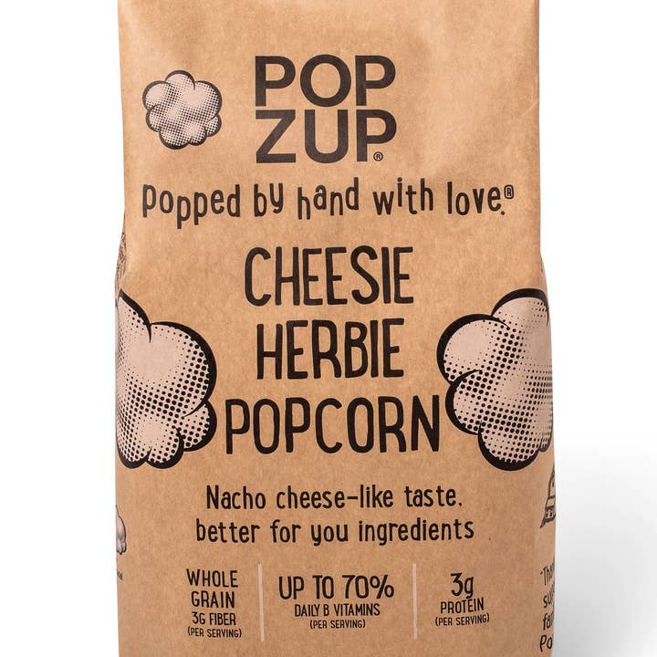 Popzup Popcorn - Wholesale Popcorn - Cheesie Herbie Popcorn Bags