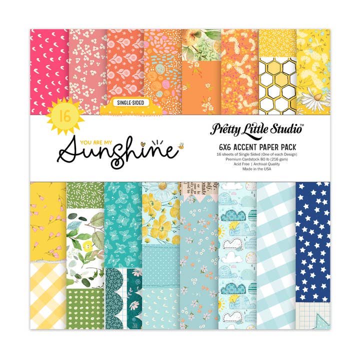 You Are My Sunshine 6x6 Accent papperspaket (ensidigt) för wholesale av Pretty Little Studio