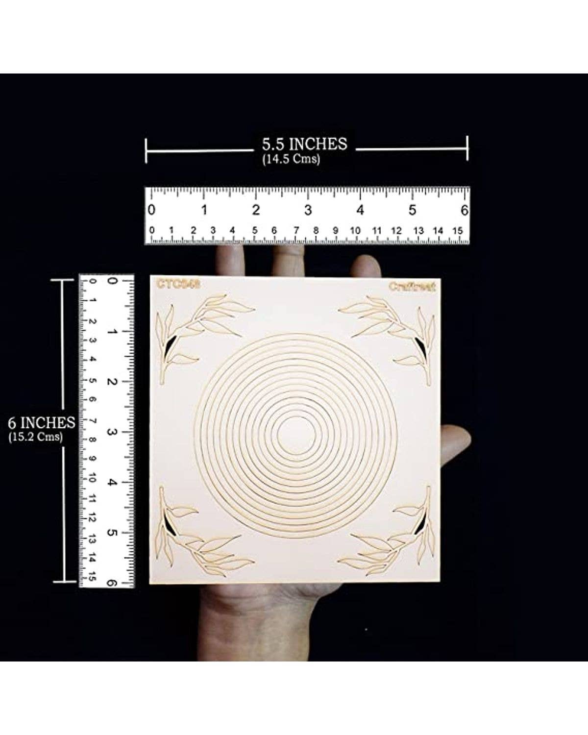 CrafTreat - Wholesale Craft Supplies - CrafTreat Nested Circle Laser Cut Chipboard 5.5x61
